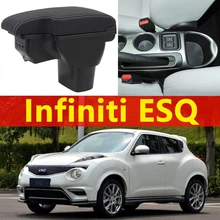 for Infiniti ESQ armrest box universal car center console caja  modification accessories double raised with USB No installation