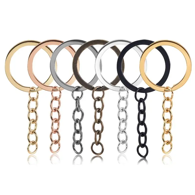 5 шт./лот кольцо для ключей 30 мм круглые раздельные брелки бижутерии