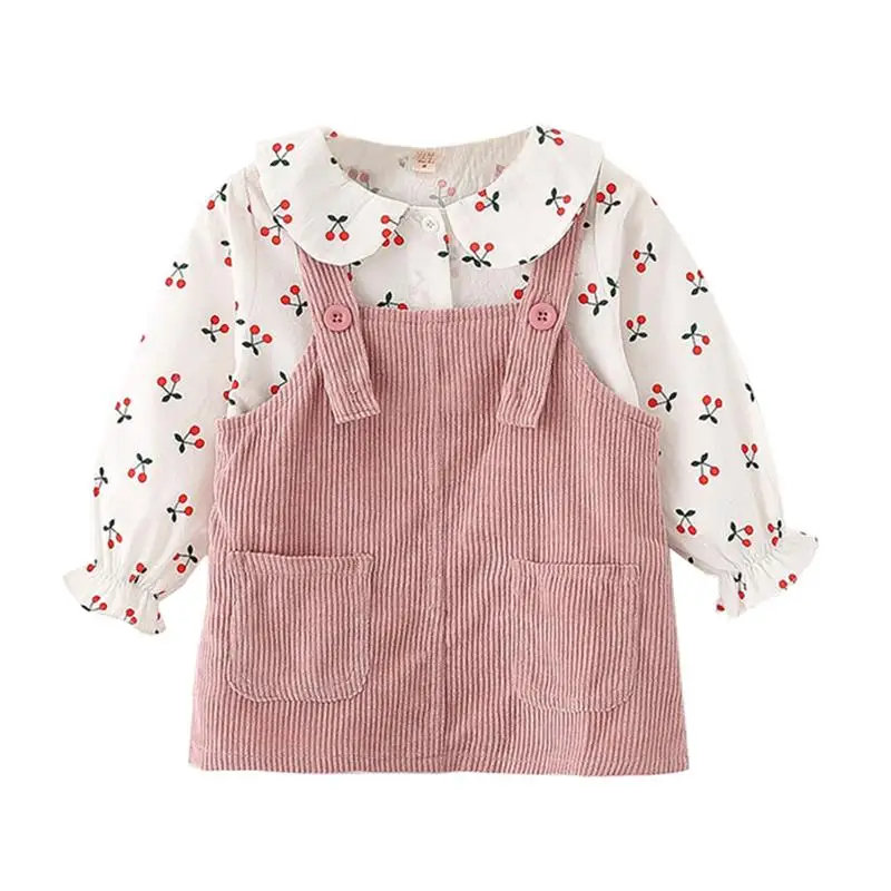 2019 г. одежда для маленьких девочек осенние детские юбки Милая вельветовый