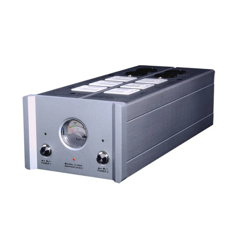 Высококачественный фильтр для источника питания EMI power Socket Lightning защита с Вольтметр удлинитель для HiFi аудио T0961