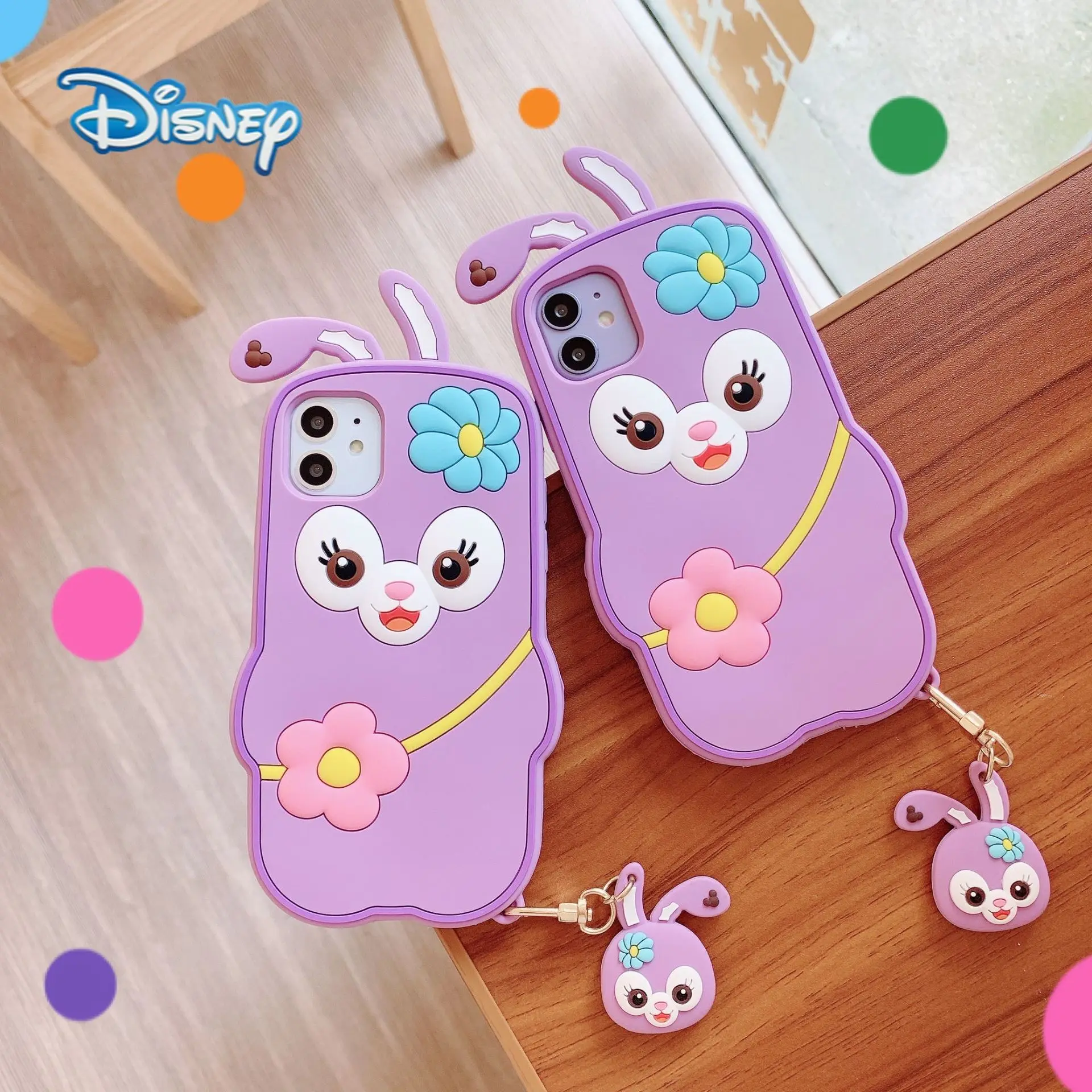 

Disney StellaLou 3D Cartoon Mobile Phone Case for iPhone 13 12 11 Pro Max Mini XR XS 7 8 Plus Cute Anti-Fall Protective Covers