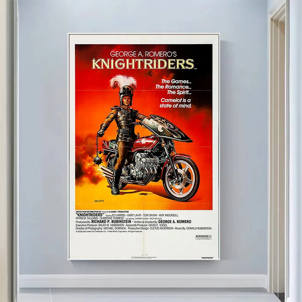 

V2088 Knightriders Vintage Classic Movie Wall Silk Cloth HD Poster Art Home Decoration Gift