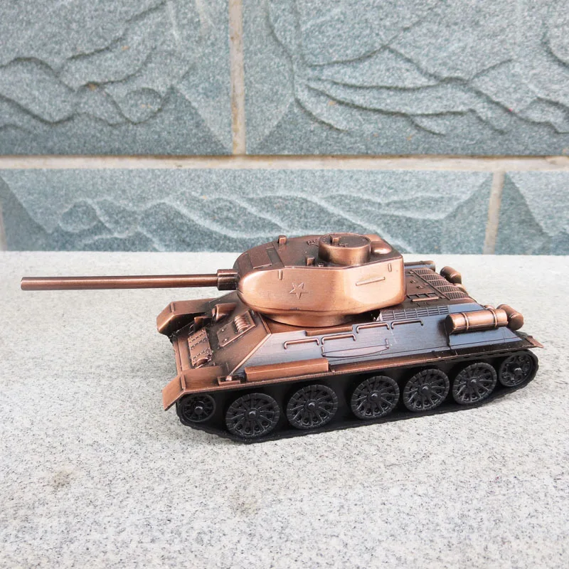 

Zinc Alloy Tank Simulation Military Model Diecast T34 Battle Tank Model Car Metal Crafts Gifts Toys for Children Adults