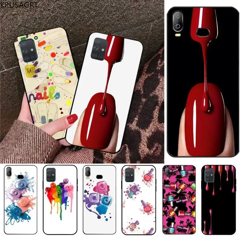 

Art Multicolored Nail Polish Bottle Phone Case For Samsung Galaxy A21S A01 A11 A31 A81 A10 A20E A30 A40 A50 A70 A80 A71 A51
