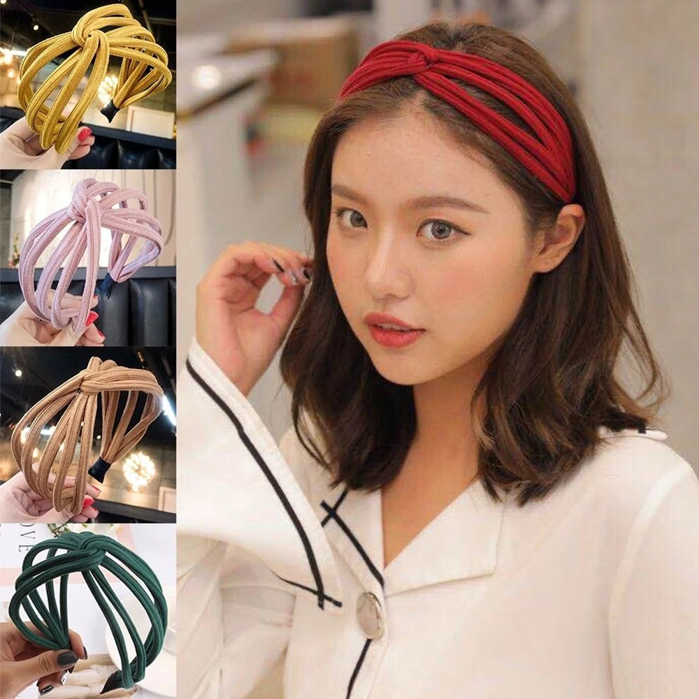 Модный женский ободок в горошек из искусственной ткани с большим бантом и