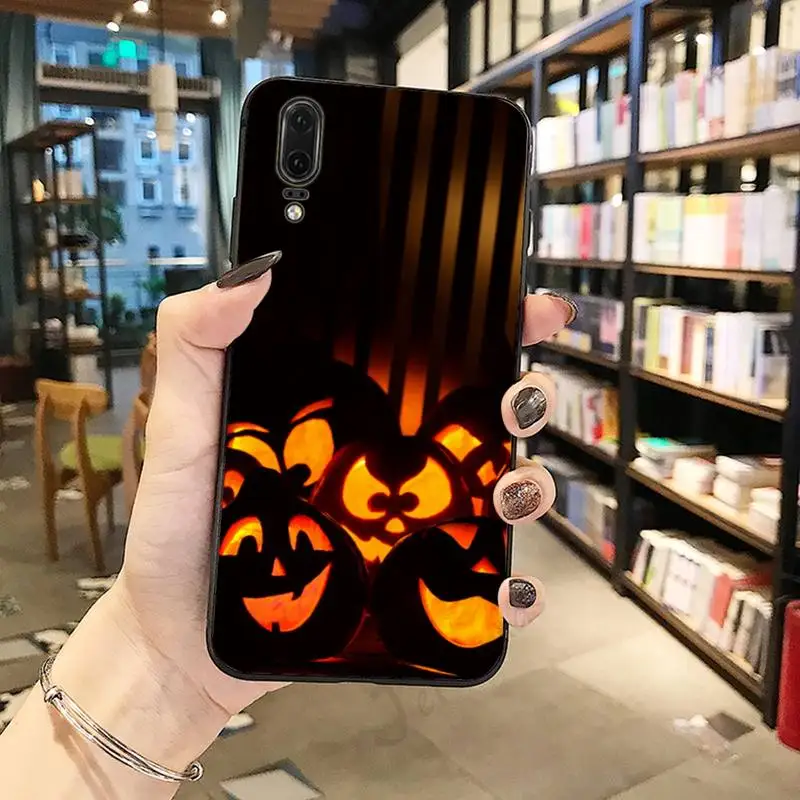 

Dark evil pumpkin halloween Phone Case For Huawei honor Mate P 10 20 30 40 Pro 10i 9 10 20 8 x Lite