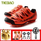 Велосипедная обувь Tiebao, мужская, дышащая, износостойкая, для езды на велосипеде, на плоской подошве