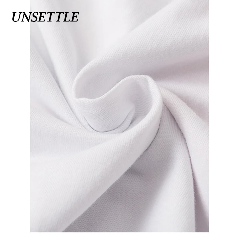 UNSETTLE 2020SS Harajuku летние мужские/женские футболки с принтом коротким рукавом