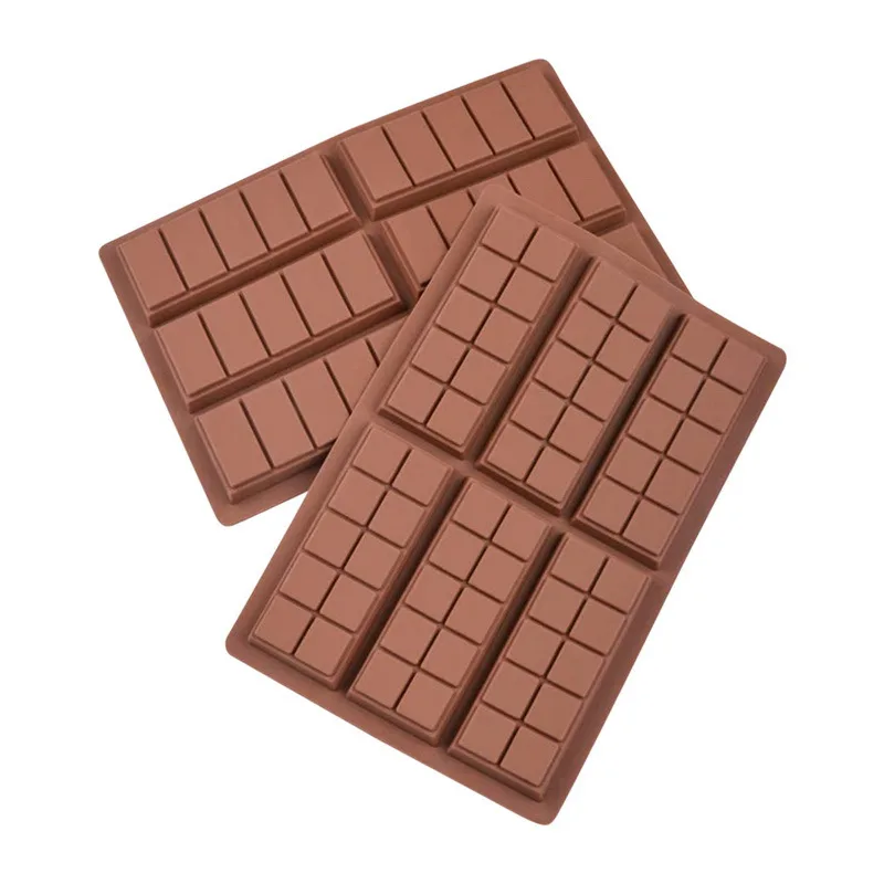 

Silicone Chocolate Mold Classic Square Shape Chocolate Block Mould Jelly Engery Bar Candy Moulds DIY Dessert Molds Baking Tools
