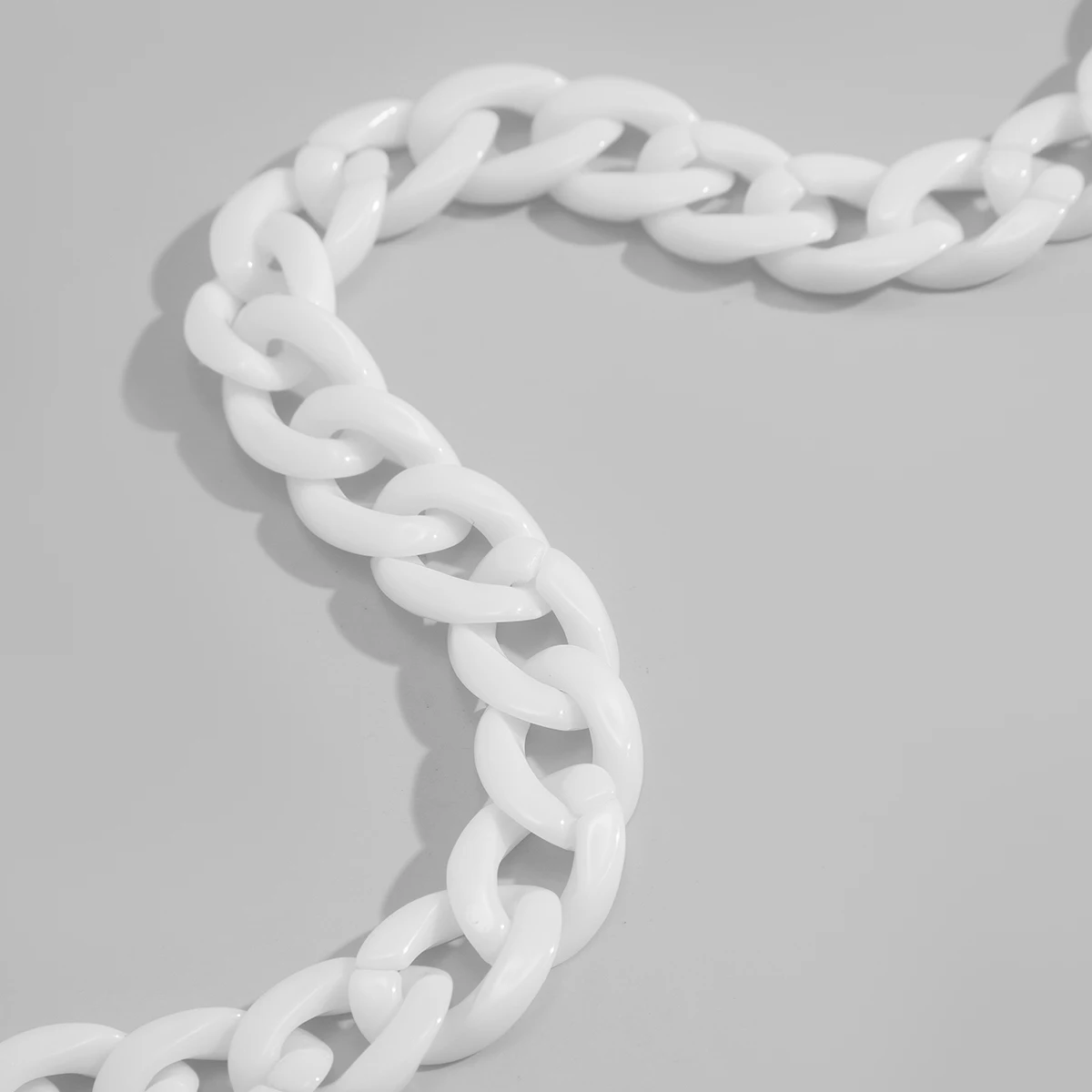 

Acrylic Cuban Curb Thick Chain Choker Necklace for Men Women Plastic Choker Necklaces Collar Statement Necklaces Male Jewellery