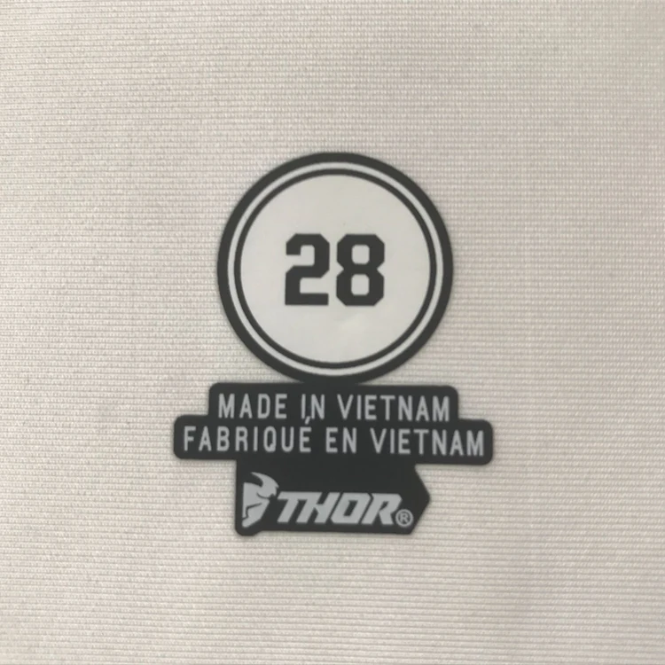 Этикетки с логотипом под заказ для нижнего белья термотрансферные тканевые