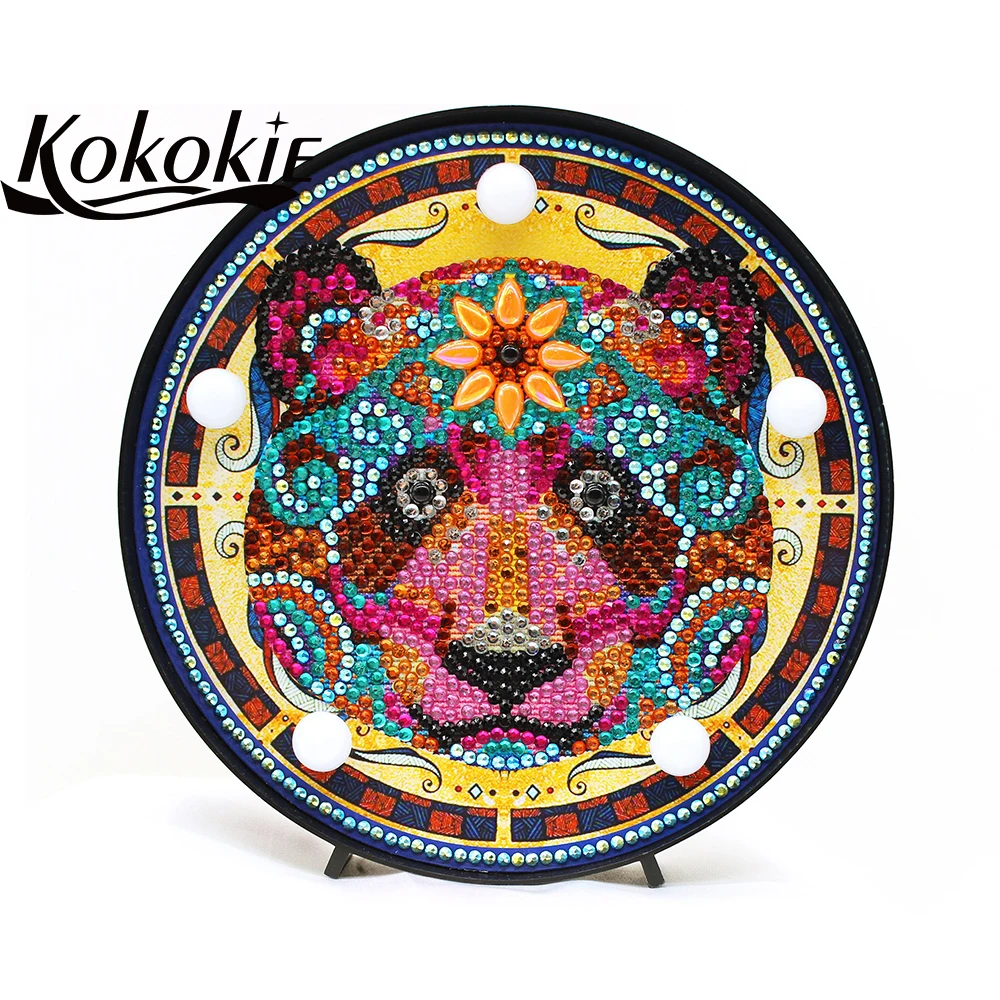 Настольный светильник сделай сам украшение для алмазной живописи ночная