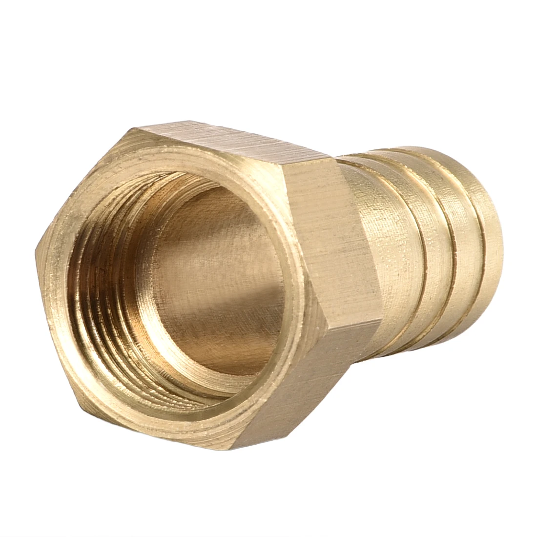 

uxcell 10pcs Brass Barb Hose Fitting Connector Adapter 14mm Barbed X G3/8 Female Pipe Gold Tone