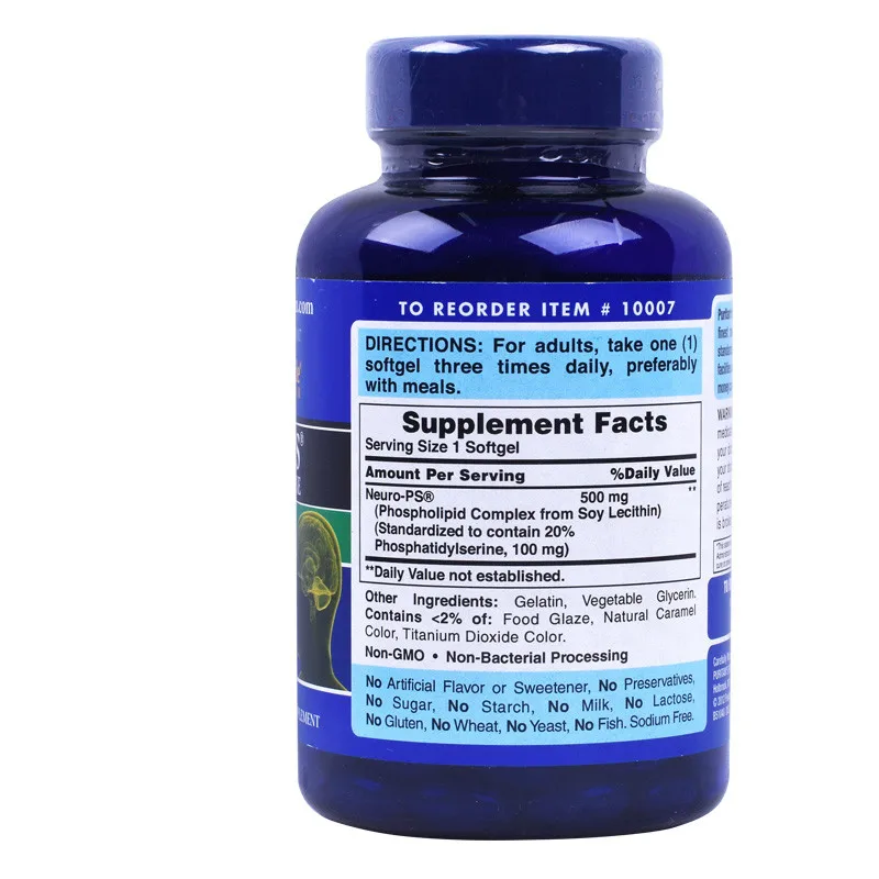 Free shipping neuro ps 100 mg 120 softgels | Красота и здоровье