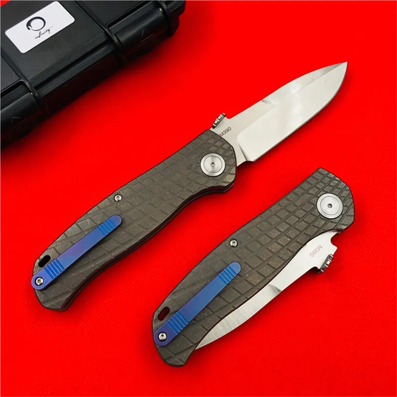 Тактический складной нож клинок из Титания M390 с подшипником KVT для повседневного
