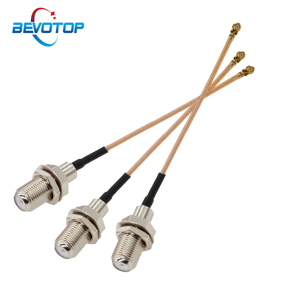 10 шт./лот F к IPX RG178 кабель Female uFL/u.FL/IPX/IPEX-1 Jack RF коаксиальный гибкий Wi-Fi 3G антенный