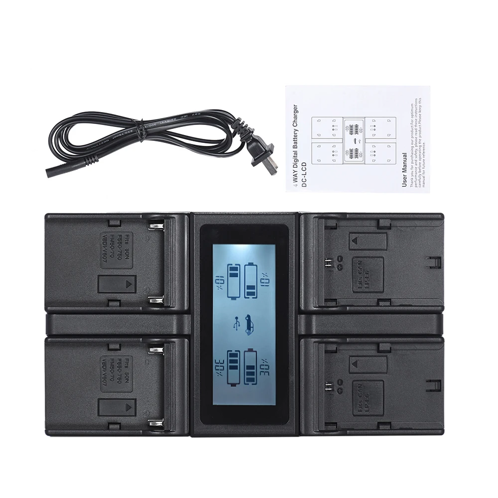 Зарядное устройство для аккумулятора цифровой камеры Canon 6D 7DII 80D 5D | Электроника