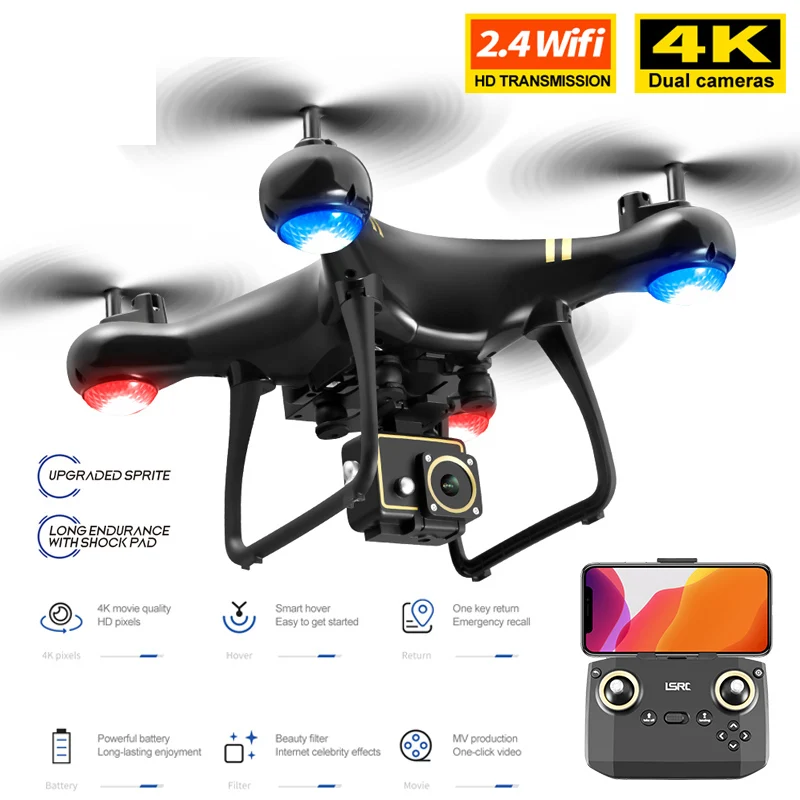 

LF608 PRO Drone with 4K HD Dual Camera Wifi FPV RC Quadcopter Flight time 15 min Hight Hold Profesional Helicopter Dron