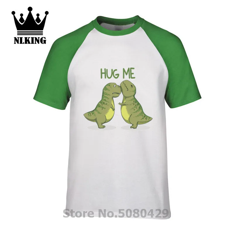 Футболка с динозавром Парк Hug Me Fuji monster jurassic короткий рукав юмором круглым вырезом