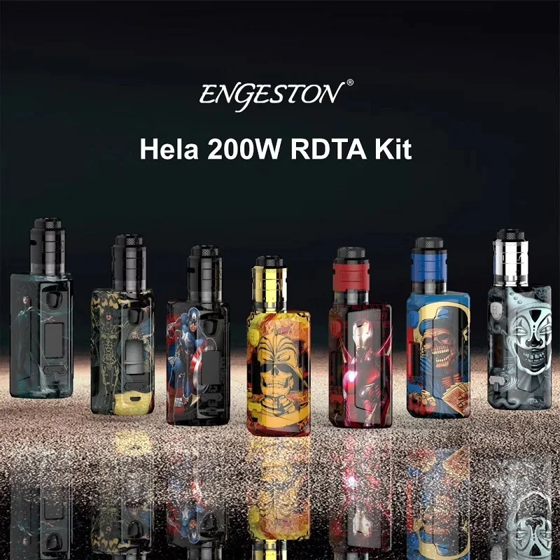 Engeston 200W VW TC Box Mod Vapes Fashion Support Dual 18650 Battery Electronic Cigarette RDA RTA RDTA vs Thor | Электроника