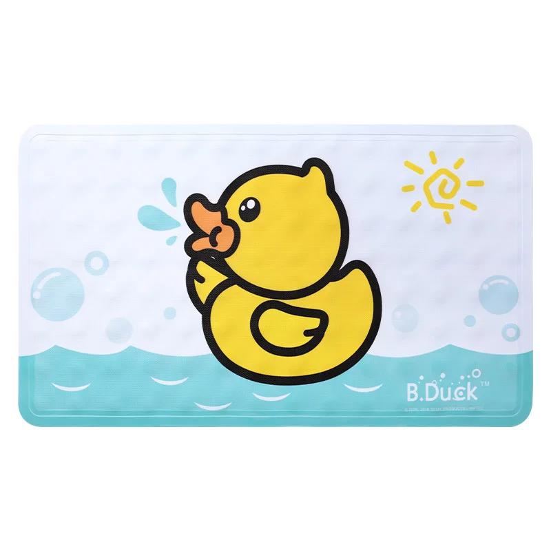 new cute yellow duck anti slip rubber tpr bathtub mats animal with sucker kids bathroom carpet shower bath mat soft massage pad free global shipping
