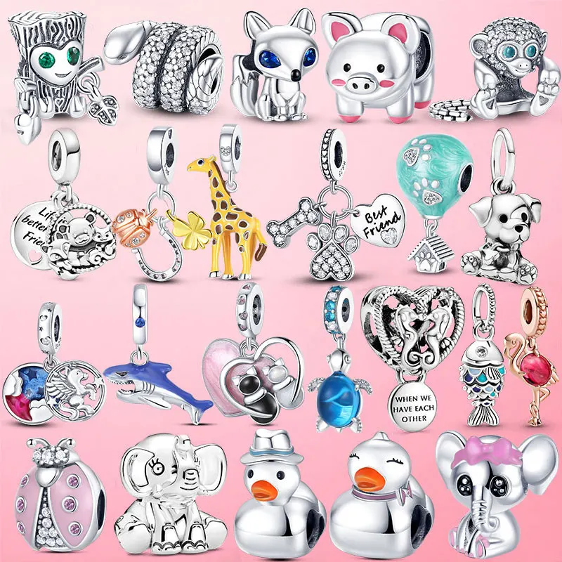 Бусины-подвески в виде жирафа фламинго божьей коровки | Украшения и аксессуары