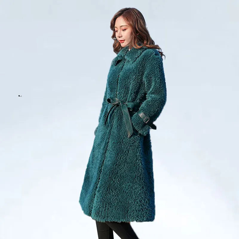 Осенне зимнее пальто женская одежда 2021 винтажное меховое куртка из 30% шерсти