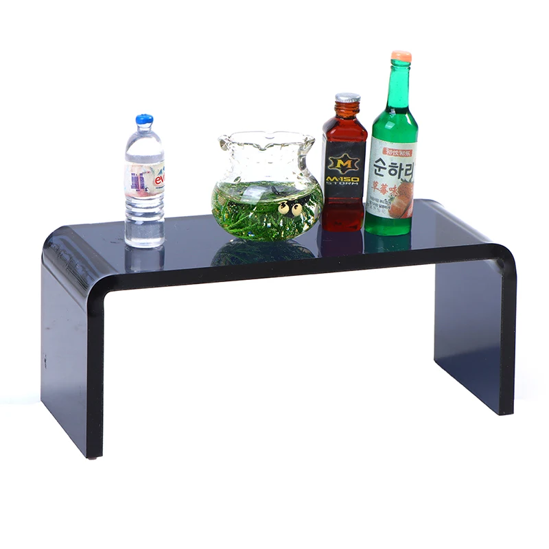 1:12 Dollhouse Miniature Acrylic Table Model Furniture Teatable KID Toy