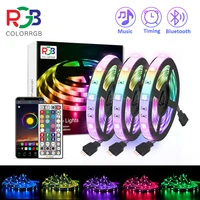 led light strip music sync 44 key remote control bluetooth phone app control for party tv christmas decorations