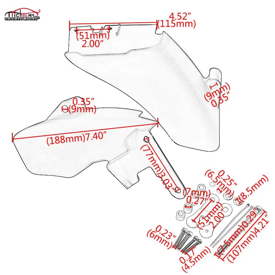 

Motorcycle ABS Mid Frame Air Heat Deflector Trim For Harley Dyna Street Bob Wide Glide 2006 - Later Saddle Heat Shield Cover