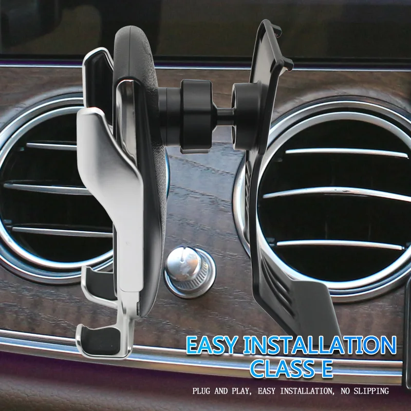 car mobile phone holder for mercedes benz e class w213 20172021 e class e200 e250 e300 e220d amg charging bracket accessories free global shipping