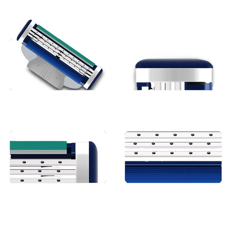 Турбо! 8 шт./лот бритвенные лезвия для бритья 4 слоя классические бритвы мужские