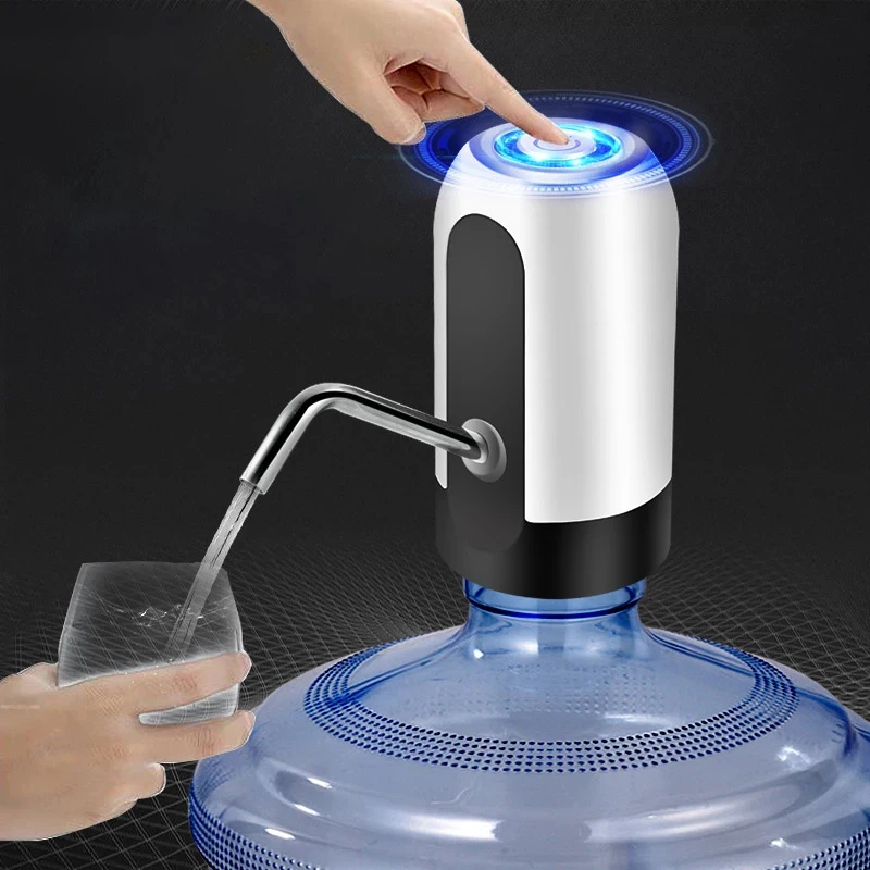 EZSOZO насос для бутылок с водой, USB зарядка, электрический водяной диспенсер, водяной насос для бутылок, водяной насос с автоматическим переключателем, диспенсер для воды бутылка для воды насос для воды - изображение
