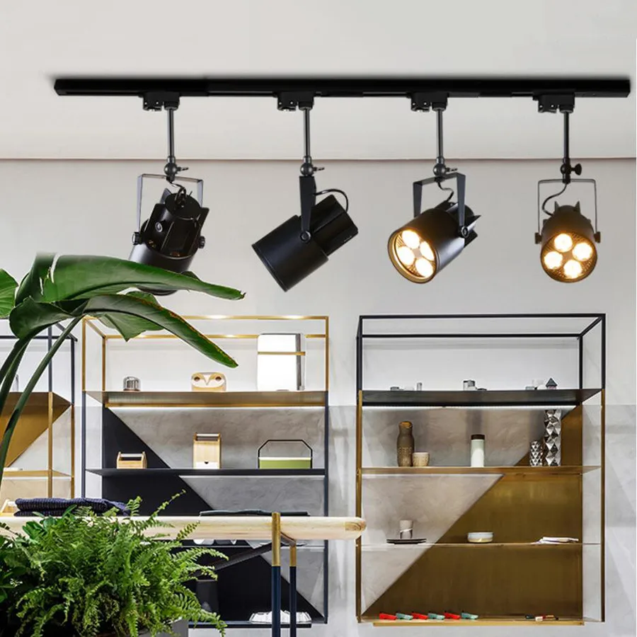 BEIAIDI промышленный Лофт художественный светодиодный Трековый светильник 15 Вт 25 35