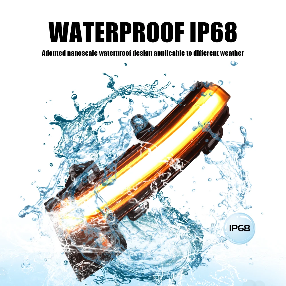 Динамический фонарь поворотника для Skoda Octavia 3 Mk3 III A7 5E VW T-roc Troc T-cross 2014 2015 2017 2018 2019