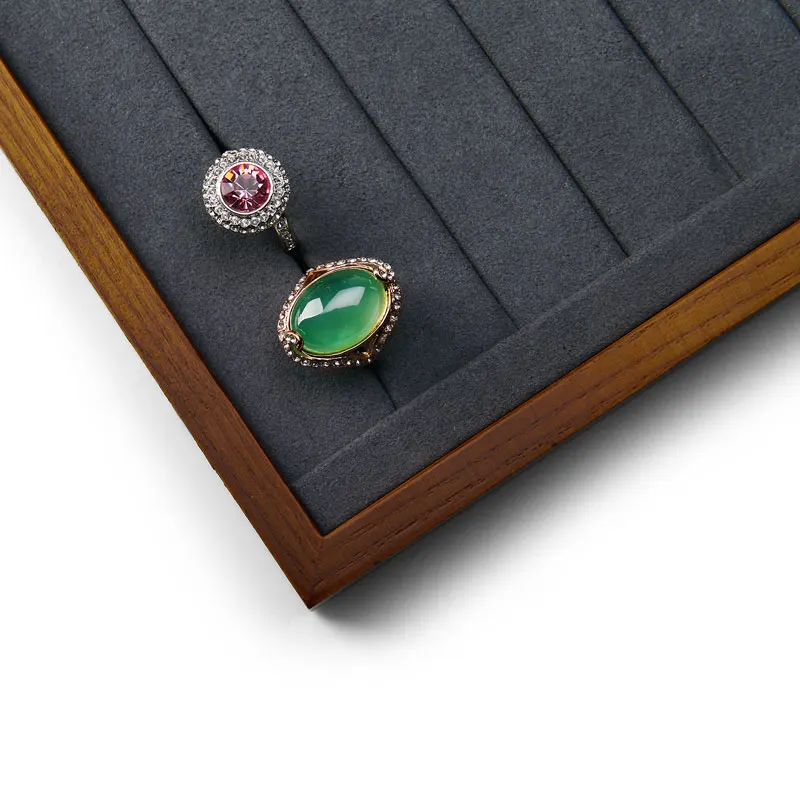 Поддон для ювелирных изделий Oirlv поддон демонстрации из массива дерева хранения