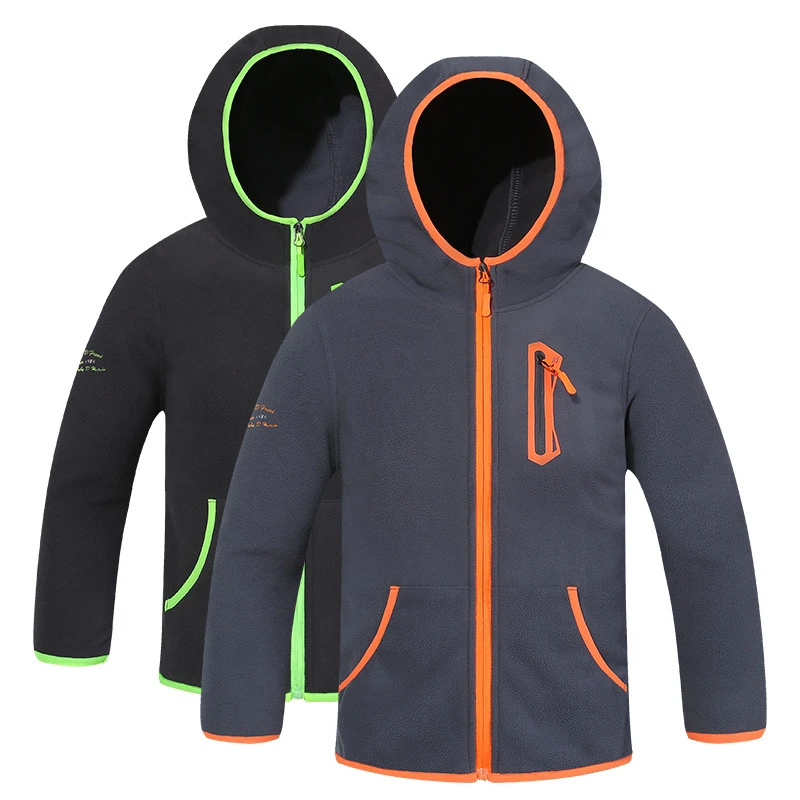 FOENREA New Arrival Kids Polar Fleece Soft Shell Clothing Children Boy Outerwear Coat Sport Jacket For 3-14T Spring Autumn |