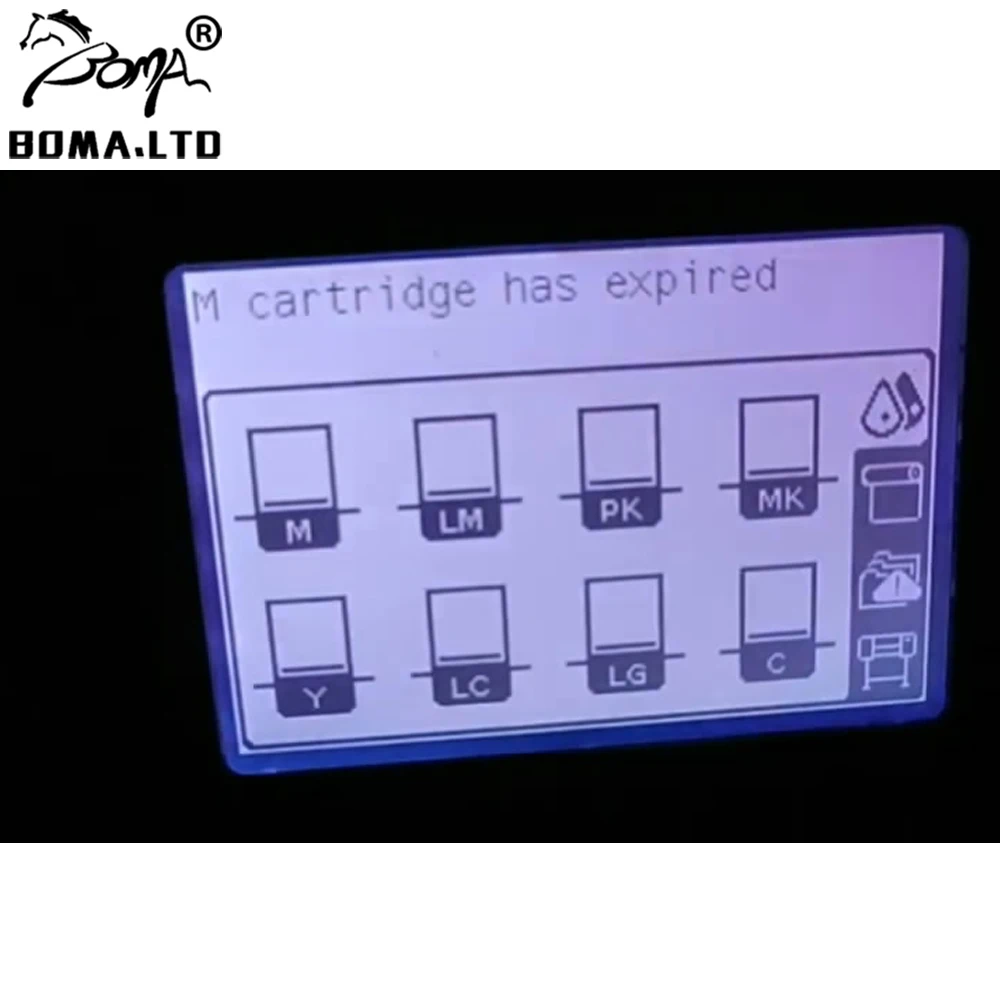 BOMA.LTD Перманентный чип для HP 91 декодер принтеров design jet Z6100 плоттер C9464A