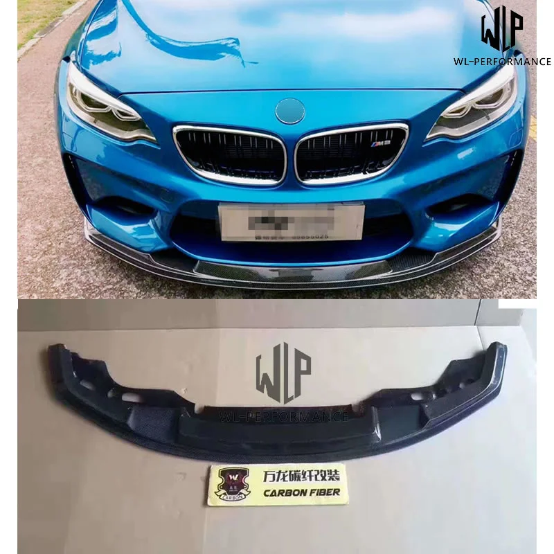 

F87 M2 High Quality Carbon Fiber Car body kit Front Splitter Lip For BMW F87 M2 MTC Style Car styling 15-UP