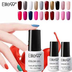 Гель для дизайна ногтей Elite99 7 мл, черно-белый УФ-светодиодный Гель-лак для ногтей, долговечный отмачиваемый лак, Гель-лак, Гель-лак для ногтей