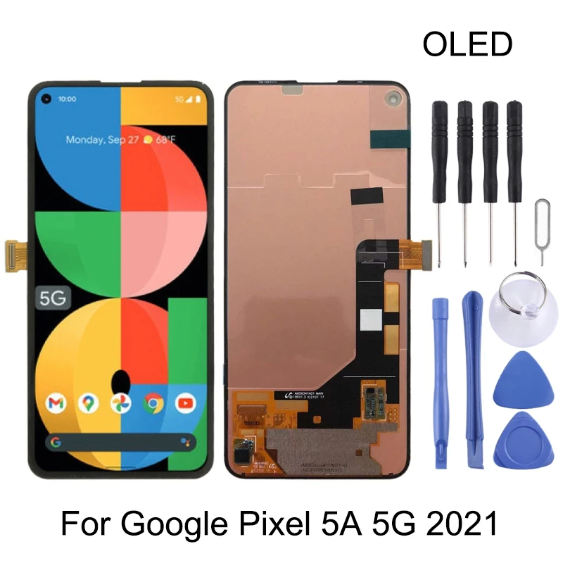 

OLED HDR LCD Screen and Digitizer Full Assembly for Google Pixel 5A 5G 2021