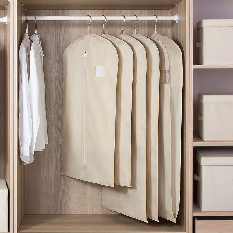 

Clothing Covers Hanging Garment Bags Suit Bag Cotton Linen Clothes Cover Bags Dust Covers for Clothes