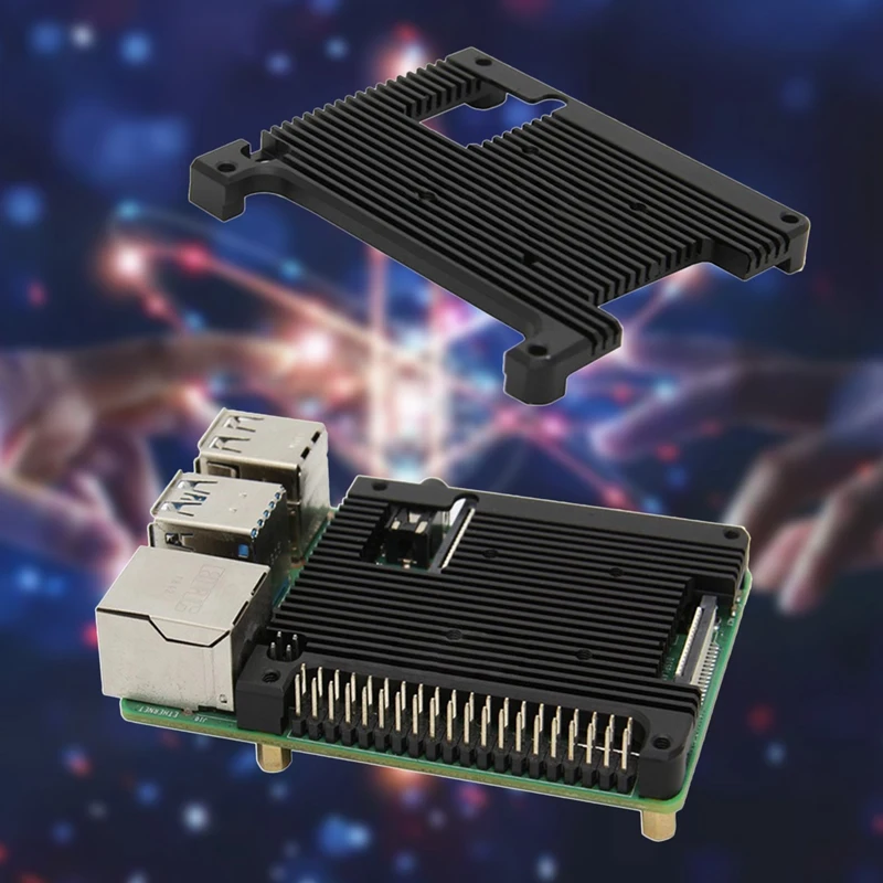 

Aluminum Alloy Heatsink Embedded Armor Radiator Shell for Raspberry Pi 4B