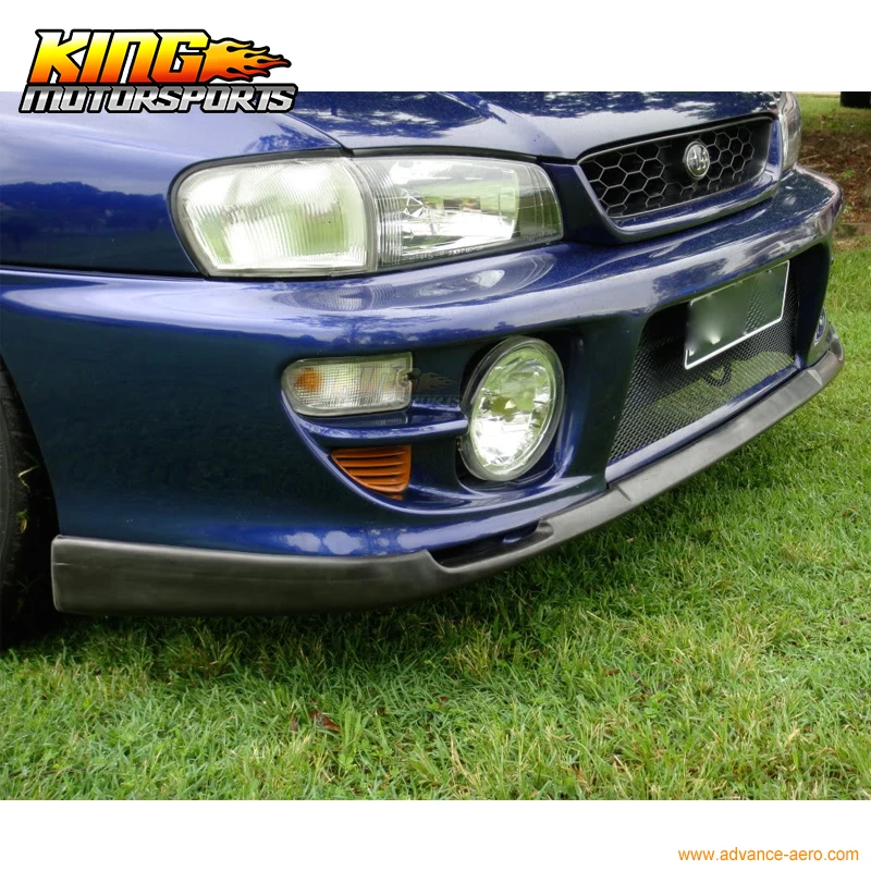 Подходит 1997 01 Subaru Impreza WRX Sti передний бампер спойлер Неокрашенный Черный уретана