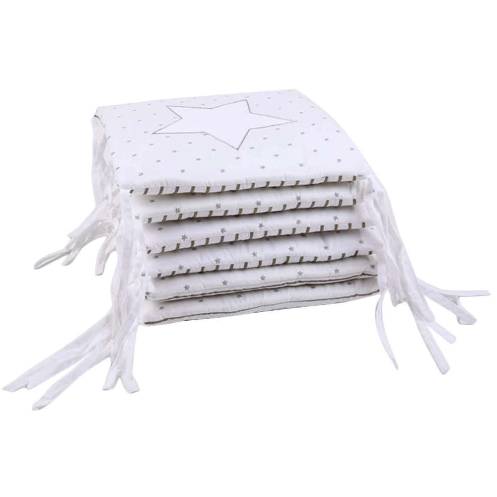 

6 шт Смешанный хлопок квадратная Подарочная подушки Детская кроватка бампер Подушка постельные принадлежности удобные домашний декор 30x30 с...