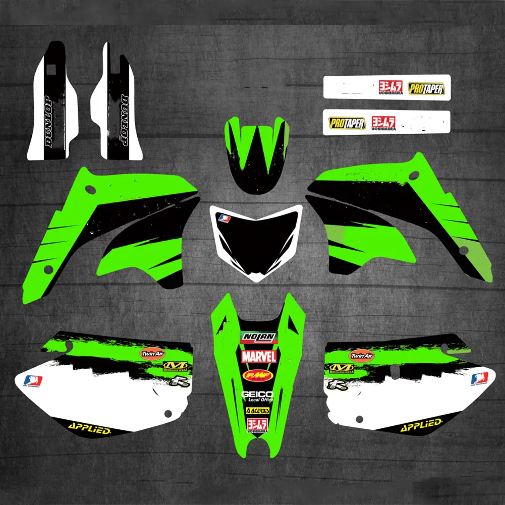 Наклейки на мотоцикл KLX 450 TEAM графические наклейки наборы наклеек для Kawasaki KLX450 2008