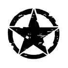 Наклейка в виде пятиконечной звезды, водонепроницаемая крышка для стайлинга автомобилей, аксессуары для джипа, Виниловая наклейка