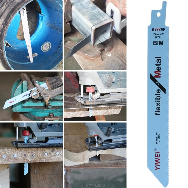 

5 Pcs 152mm 6\" BIM S922EF Flexible Sabre Saw Blades For Wood & Metal Cutting D04 20 Dropship