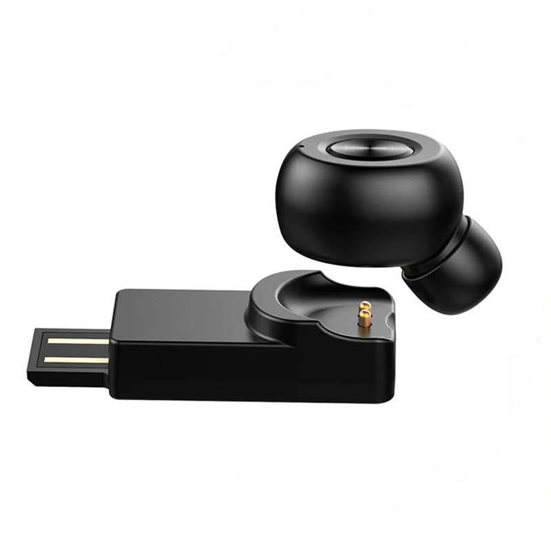 Bluetooth гарнитура 5 0 портативная Автомобильная Беспроводная мини с USB зарядкой моно