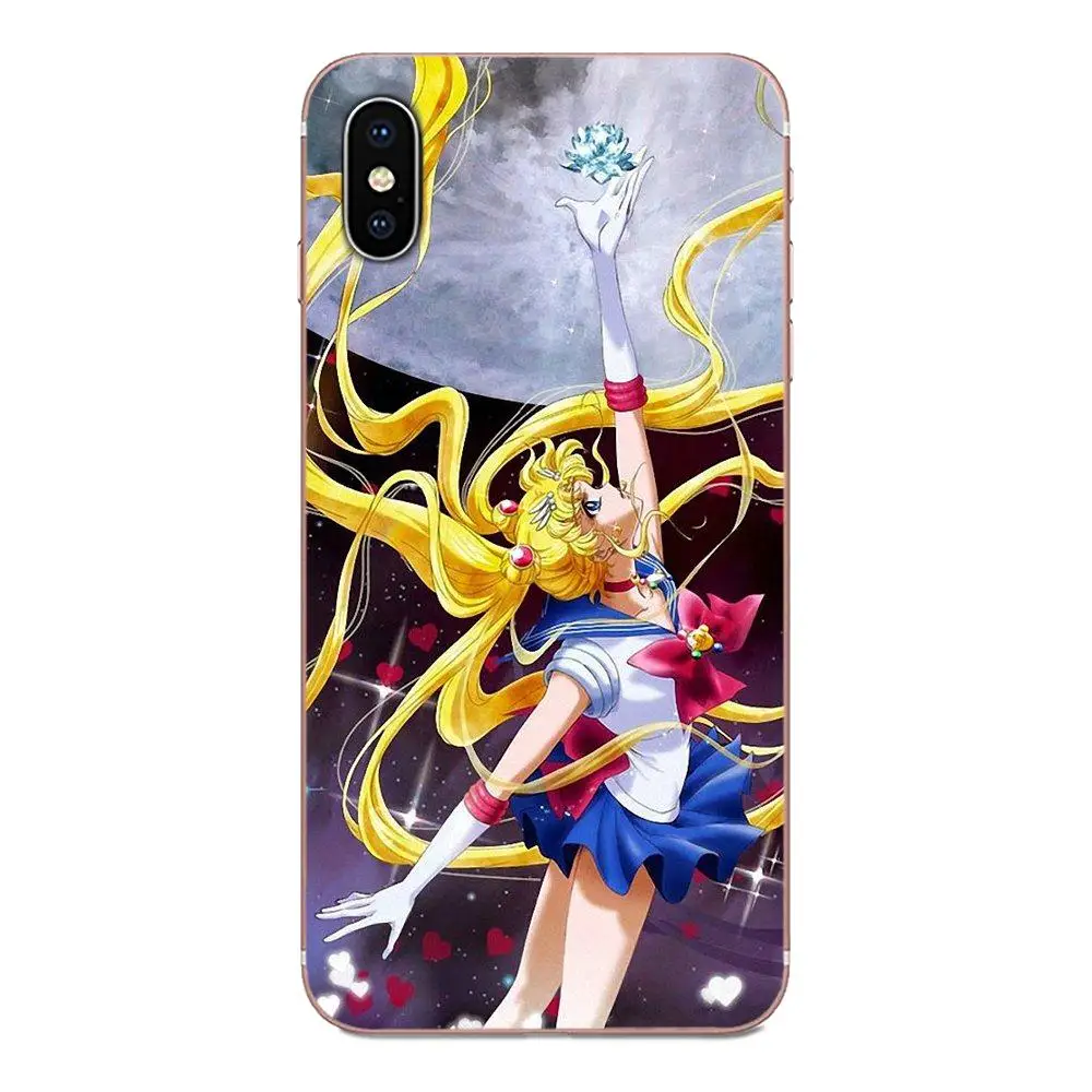 Cute Sailor Moon Crystal Version Girly Custom For Samsung Galaxy A10 A20 A20E A3 A40 A5 A50 A7 J1 J3 J4 J5 J6 J7 2016 2017 2018 | Мобильные